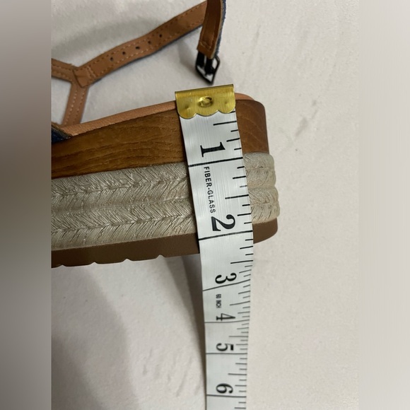 Bella Vita Zip-Italy Espadrille Women’s Suede Flatform Sandals Navy Size 6.5 - Picture 12 of 12